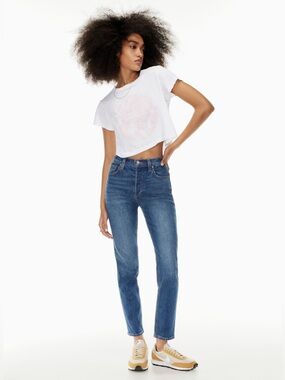 Aritzia Denim Forum The Yoko High Rise Slim 28L size 27